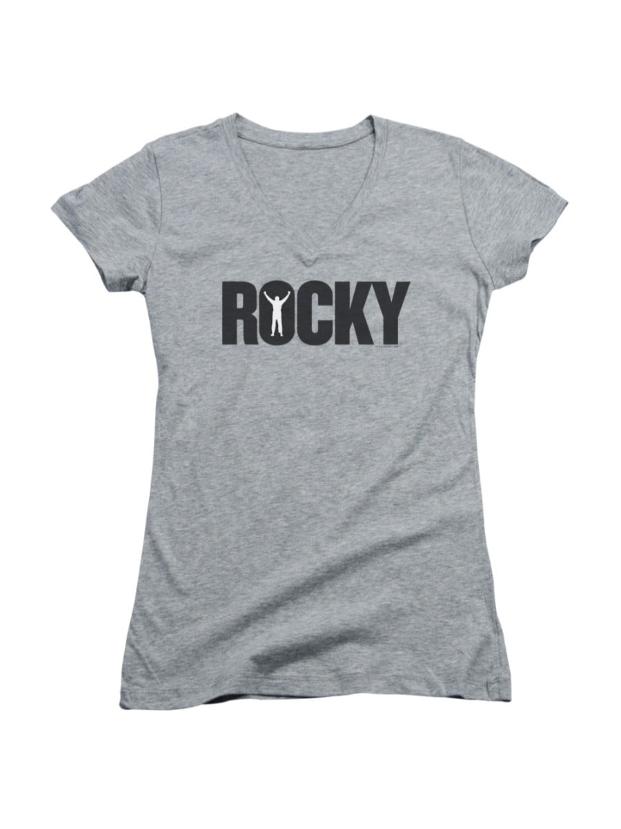 Rocky - Rocky MGM Movie Logo Juniors V-Neck T-Shirt Tee - Walmart.com