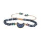thumbnail image 4 of Pulsera con cuentas de piedra, dije original, regalo, joyería de moda, brazalete trenzado de cumpleaños con Luna, 4 of 8