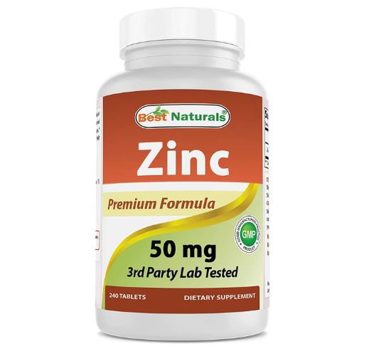 Best Naturals Zinc 50 mg 240 Tablets - Walmart.com - Walmart.com