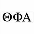 thumbnail image 2 of Pro-Graphx Theta Phi Alpha Greek Sorority Sticker Decal, 2.5 Inches Tall, Black, 2 of 4