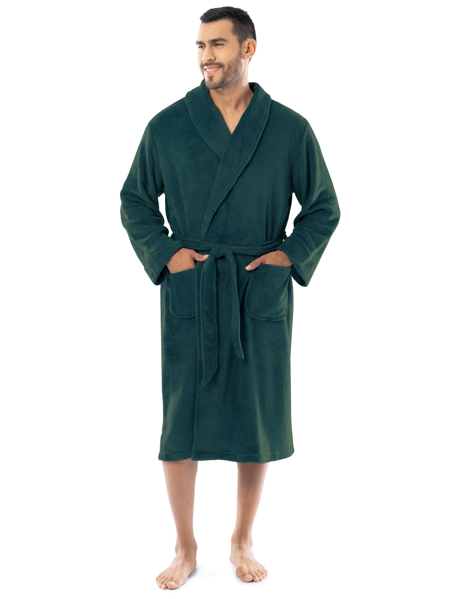 Fruit of the Loom Men's Sleep Soft Fleece Robe, One Size