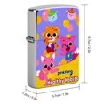 thumbnail image 2 of PINKFONG-theme Copper Metal Lighter Shell, Premium Replacement Refillable Lighter Case with Durable Metal Construction, Compatible with Zippo and Most Standard Lighter Models, 2 of 6