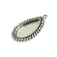 thumbnail image 5 of 10 piezas de plata antigua con forma de , bisel en , bandejas colgantes, base, cabujón, bandejas de configuración, espacios Yuyangstore Colgante de bisel en blanco, 5 of 8
