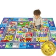 thumbnail image 1 of QUOKKA Floor Large Nursery Rug for Babies - Foldable Padded Non-Slip Rug with City for Kids Toddlers & Infants, 1 of 8