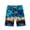 Blue, variant on IROINNID Surf Shorts for Men Hawaiian Shorts Elastic Waist Drawstring Pocket Slim Fit Capri Beach Pants Home Holiday Surfing Pants Shorts,Blue