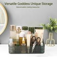 thumbnail image 4 of Makeup Organizer with Stackable Drawers Large Capacity Makeup Vanity Organizer with Compartment 3 Tier Cosmetic Storage Rack  Pattern Makeup Case Organizer for Dresser Bathrooms, 4 of 7