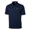 thumbnail image 2 of Men's Cutter & Buck  Navy West Virginia Mountaineers Alumni Logo Advantage Space Dye Tri-Blend DryTec Polo, 2 of 3