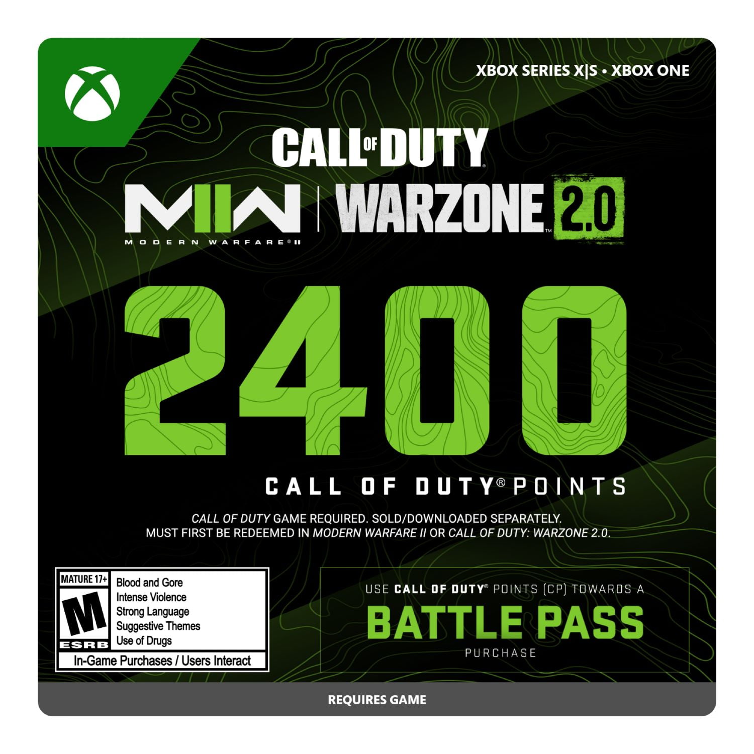 Ontstaan Merg Cursus Call of Duty Points- 2,400 - Xbox One, Xbox Series X|S [Digital] -  Walmart.com