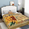 thumbnail image 3 of Best Friend Blanket Gifts, Friendship Gifts for Women, Christian Religious Gifts for Friends, Bestie BFF Friend Gift Blanket for Birthday, Christmas - Sunflower 40x50, 3 of 6