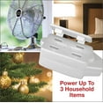 thumbnail image 4 of Clear Power 1 EZ Digital Timer with 6 ft & 9 ft 3-Outlet Extension Cord, CPCO95004, 4 of 6