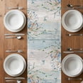 thumbnail image 4 of Table Runner 60 Inches Long for Kitchen Dining, Coastal Turtle Dresser Scarf Farmhouse, Dining Table Decorations for Wedding/Parties, Nautical Beach Sea Ocean Coral Vintage 13 x 60 In, 4 of 8