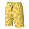 thumbnail image 4 of Fotbe Toast Trajes de Baño Estampados para Hombre, Shorts de Verano de Secado Rápido, Ropa de Playa, Bañadores-Medium, 4 of 6