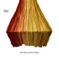 thumbnail image 3 of Lilixerw Halloween Creepy Gauze Table Runner, Warm Tone Crinkle Fabric Drape, for Mantel, Table, Arch and Party Decor, 35.43x70.86 inch, 2 Pack, 3 of 6