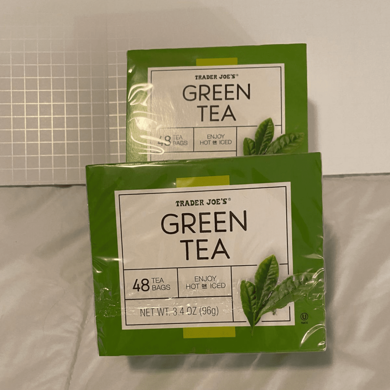 Trader Joe’s Green Tea 48 Tea Bags 3.4 oz / 96g- Pack of 2