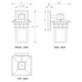 thumbnail image 3 of C Cattleya  Matte Black Motion Sensor Dusk to Dawn Outdoor Wall Light Wall Sconce, 3 of 5