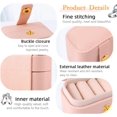 thumbnail image 3 of RUseeN Mini Travel Jewelry Case, Small Jewelry Travel Organizer Box Travel Essentials Christmas Gift for Women Girl, Pink, 3 of 7
