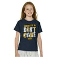 thumbnail image 4 of Currently In Dont Care Mode Funny Crewneck T Shirts Boy Girl Teen Brisco Brands XS, 4 of 6