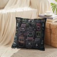 thumbnail image 4 of LALILO Throw Pillow Covers Mason Romantic Doodle Holiday Party Cushion Cover 18" x 18", 2 Pack, 4 of 6