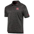 thumbnail image 2 of Men's Colosseum Heathered Black Rutgers Scarlet Knights Down Swing Raglan Polo, 2 of 4