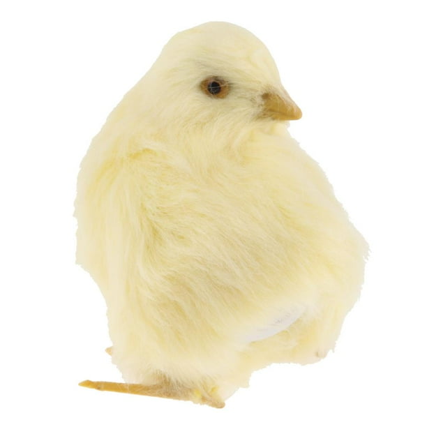 Simulación De Peluche De Pollo Relleno shamjiam Figura Animal 9x7x7cm