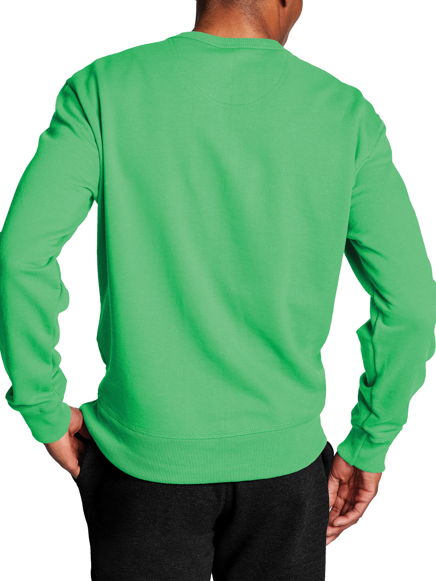 Champion Men's Powerblend Fleece Crew Sweatshirt with Split Script Logo - image 4 of 6