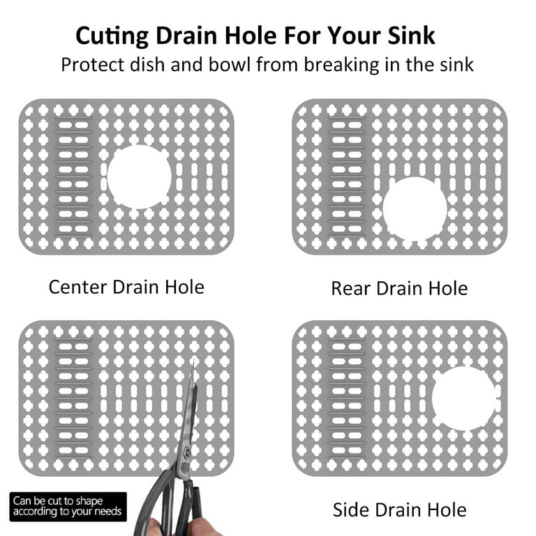 GORWARE Silicone Sink Protector kitchen Sink Mats Grid Accessory