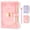 pink, variant on 2pcs Journal Diary Notebook Set with Lock And Key - Matching Color Jewelry Pen - 360 Pages B6 Notebook- Suitable for Writing with Pen And Bookmark - Most Creative Gift for Women'S Graduation Birthday