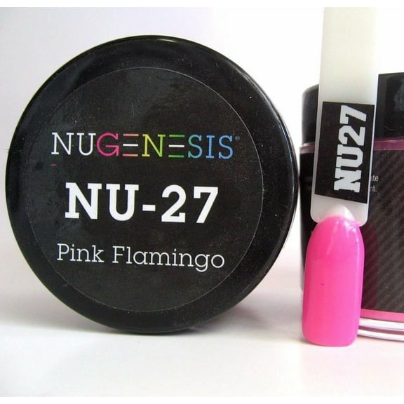 NUGENESIS Nail Color Dip Dipping Powder 1.5oz/jar - NU27 Pink Flamingo