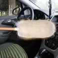 thumbnail image 5 of Lambswool Feather Duster with Wooden Handle Hanging Rope Washable Reusable Small Hand Duster for Cleaning Wall Plant Desk, 5 of 5