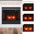 thumbnail image 4 of Spaco 26 Inch Infrared Electric Fireplace Insert with Remote Control-Black, Electric Fireplace Insert, Wall Recessed/Mounted, Freestanding Fireplace, 4 of 10