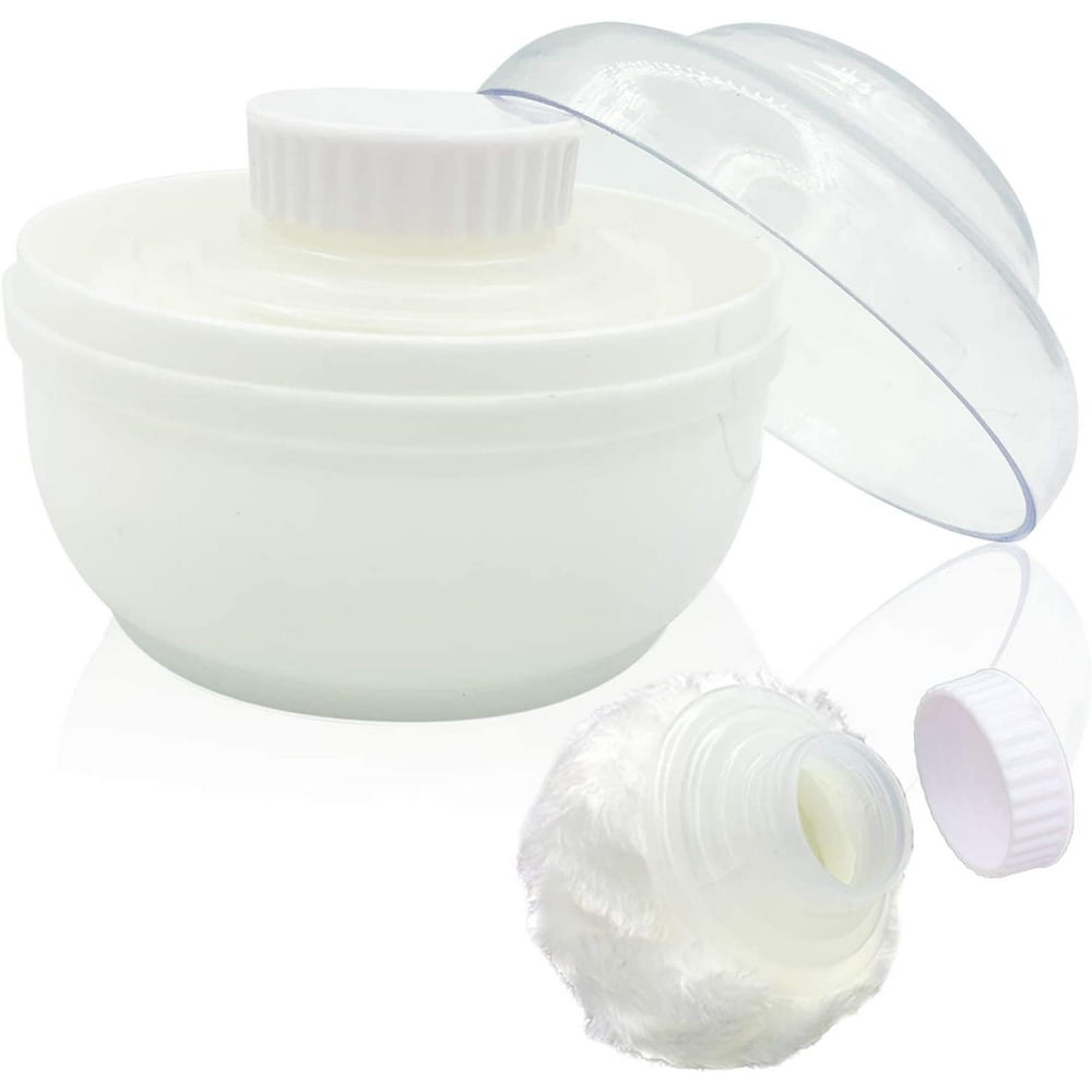 Storage Body Powder Container, Large 3.7" Fluffy Body Afterbath Powder