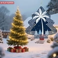 thumbnail image 2 of Stylish Metal Hanging Christmas Tree & Palm Tree Wind Spinner - Festive Garden Decor with Snowflakes & Stars for Yard, 2 of 7