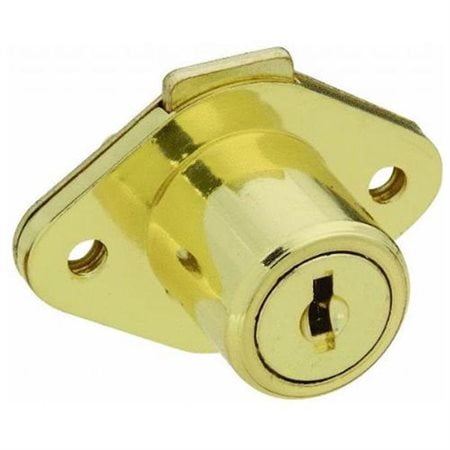 National #N183-772 Brass Keyed Drawer Lock