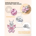 thumbnail image 6 of Bestyle Cute Butterfly Birthstone Necklace for Women, October Pendant Necklace Choker Jewelry Gifts for Mother's Day Birthday Graduation, 6 of 7