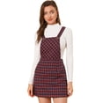 thumbnail image 1 of INSPIRE CHIC Robe à Bretelles Décontractée pour Femme à Imprimé à Carreaux avec Bretelles Ajustables, 1 of 6