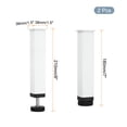 thumbnail image 2 of Uxcell 2 Pcs Adjustable Height Center Support Leg, 7Inch Bed Support Legs, White, 2 of 7