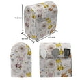 thumbnail image 4 of Animal Stand Mixer Cover, Cartoon Style Designed Smiling Foxes Birds Hearts and Floral Motifs Sketch, Kitchen Appliance Organizer Bag Cover with Pockets, 5 Quarts, Off White Multicolor, by Ambesonne, 4 of 4