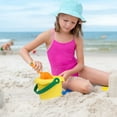 thumbnail image 5 of Staron 4Pcs Kids Beach Toys with Shovels and Bucket, Portable Sand Play Set for Toddlers, Outdoor Beach Toys for Summer Fun and Family Activities, 5 of 6