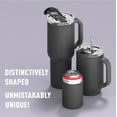 thumbnail image 4 of ASOBU DUPLEX 2-in-1 Travel Mug and Beer Can Holder Enjoy hot and cold drinks simultaneously -22 oz Hot Coffee or Tea Tumbler with Attached 12 oz Cold Can Holder for Beer or Soda, Black, 4 of 9