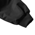 thumbnail image 5 of Mens Fall Jackets Zip Up Stand Up Collar Elastic Cuffs Trendy Casual Motorcycle Coats with Pocket Black S, 5 of 7