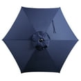 thumbnail image 5 of Mainstays 7.5ft Navy Round Outdoor Tilting Market Patio Umbrella with Push-up Function, 5 of 6