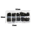 thumbnail image 2 of 250 Anneaux Plats en Plastique Noir Kit de Réparation Joint de Classification M2-M8, 2 of 8