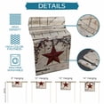 thumbnail image 6 of Table Runner - 72 Inch Long, Texas Star Vintage Kitchen Dining Table Runner Dresser Scarves, Red Retro Berry Beige Wooden Farmhouse Decor for Coffee Tables Wedding Party Banquet, 6 of 8