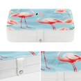 thumbnail image 4 of Flamingo Portable PU Leather Necklace Organizer with Removable Compartment and Jewelry Boxes - Necklace Holder/Jewelry Box, 4 of 6