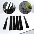thumbnail image 2 of Compatible with 2014-2022 Jeep Cherokee 6-piece black pillar kit door trim piano cover, 2 of 5