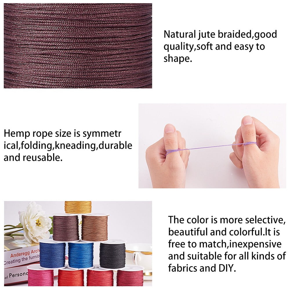 1Set Nylon Thread Nylon String Jewelry Bead Cord for Custom Woven Jewelry Making Mixed Color 0.8mm 45m/roll 28colors 1roll/color 28rolls/set