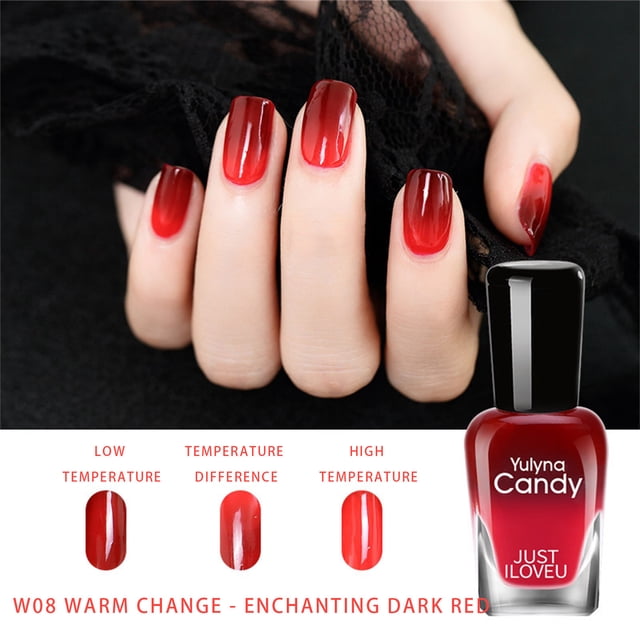 Pisexur Gel Nail Polish Color Change Nail Polish Temperature Change Nail Polish Color Temperature Control Nail-Oil 7ml