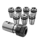 thumbnail image 1 of 7pcs Er11 1-7mm Spring Collets With Er11a 5mm Motor Shaft Holder Extension Rod, 1 of 5