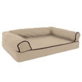 thumbnail image 2 of Dog Bed Orthopedic Pet Sofa Bed with Memory Foam and Foam Stuffed Bolsters 30x20.5x7.5 Tan, 2 of 6
