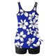 thumbnail image 3 of Traje de baño de dos piezas para mujer, trajes de baño para mujer, traje de baño de dos piezas con espalda de tirantes y estampado conservador para mujer, vestido de baño para mujer, 3 of 4